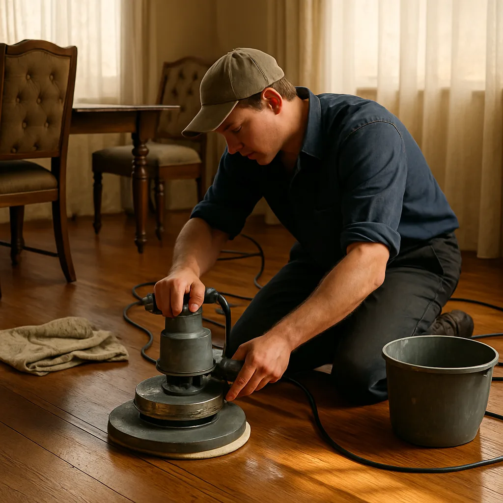 hardwood floor polishing process Chester