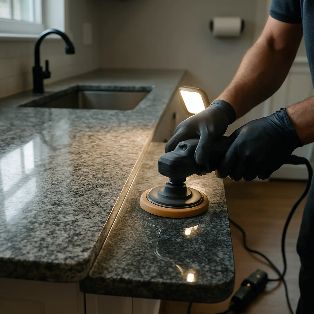 countertop shine restoration granite polishing Chester