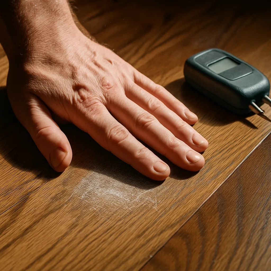 hardwood floor etch scratch diagnosis Chester