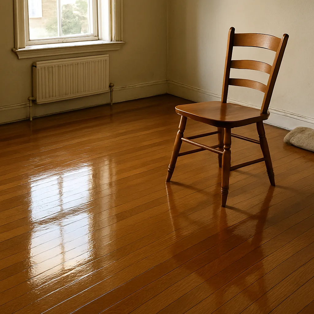 floor polishing finished result dining room Chester