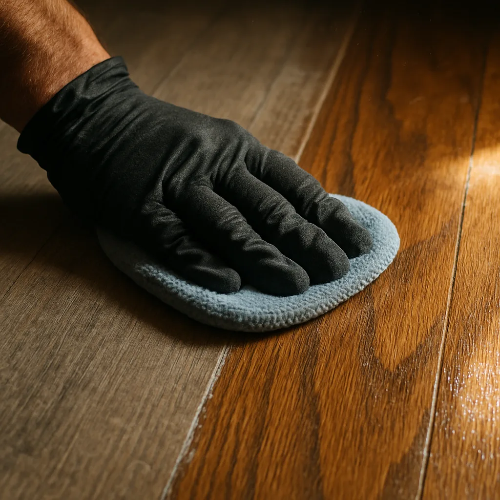 floor polishing oak hardwood detail Chester