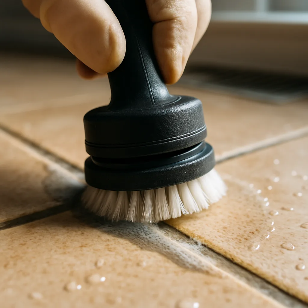 grout cleaning brush detail tile Chester