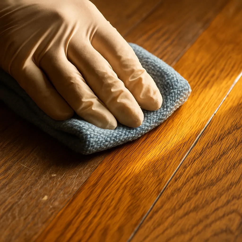 hardwood floor scratch repair detail Chester