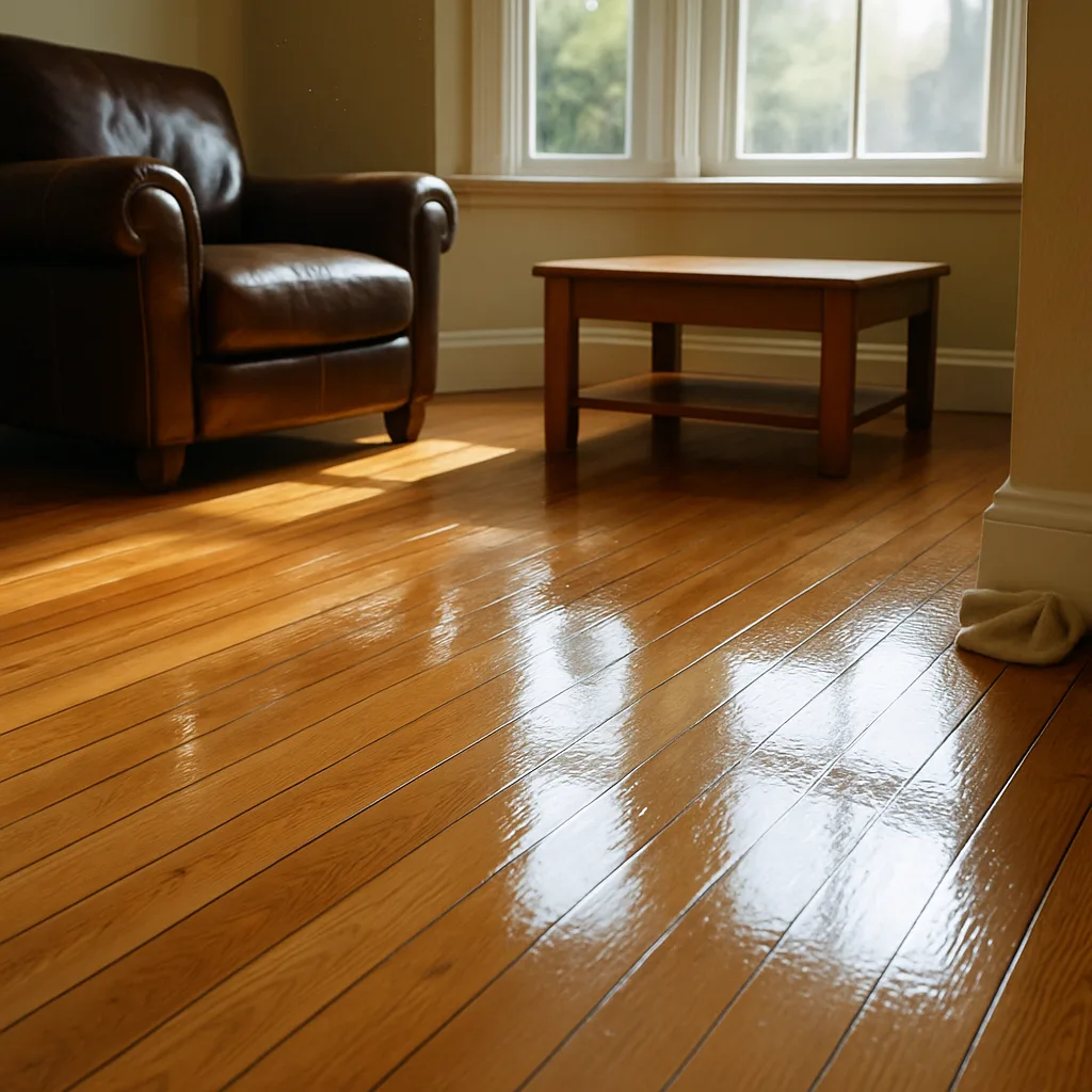 hardwood floor restored shine after maintenance Chester