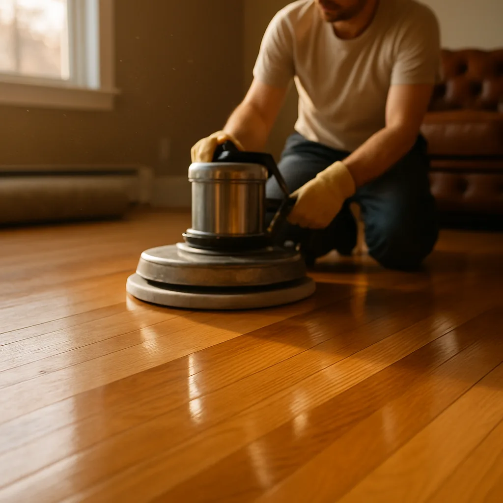 hardwood floor polishing oak strip flooring Chester