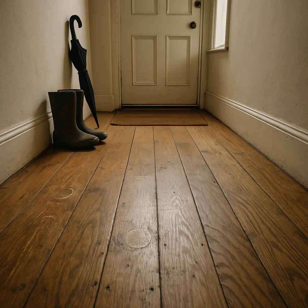wood floor damage refinish scenario Chester