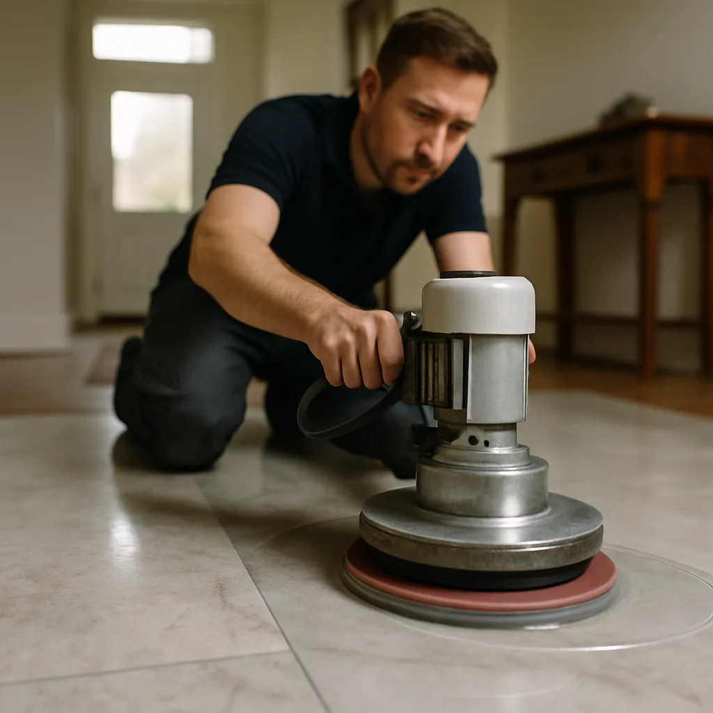 marble floor polishing entryway rotary machine Chester