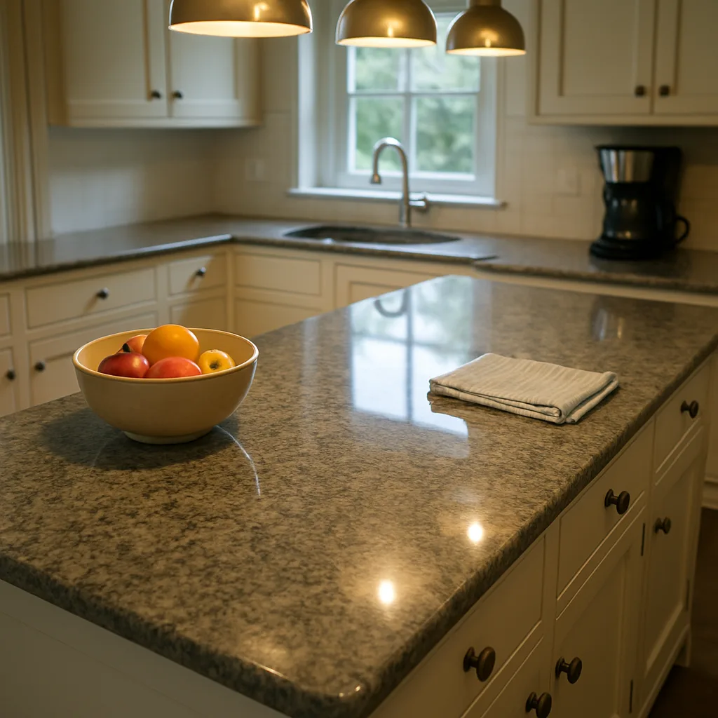 polished granite countertop result Chester
