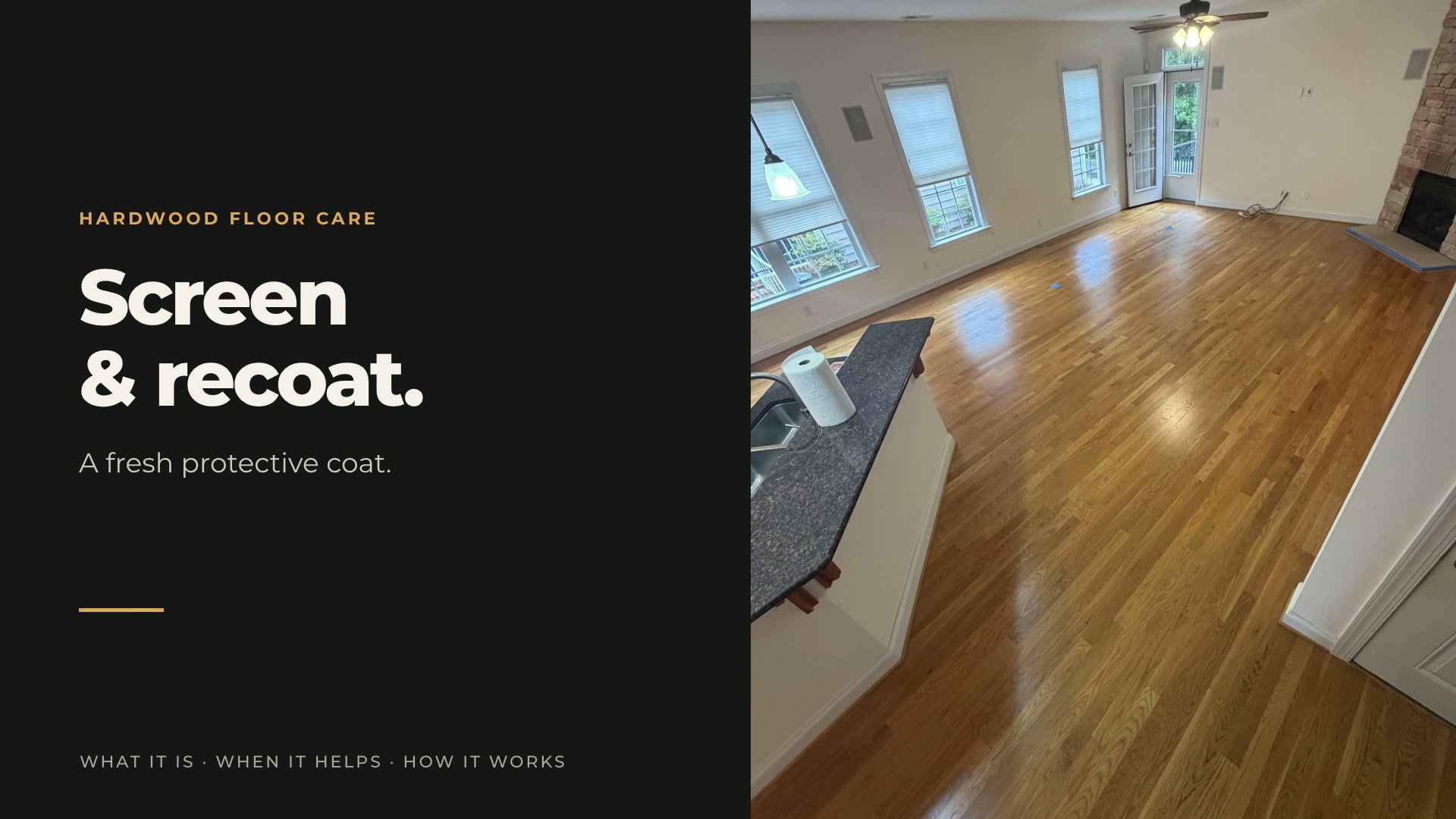 Screen and recoat: a fresh protective coat